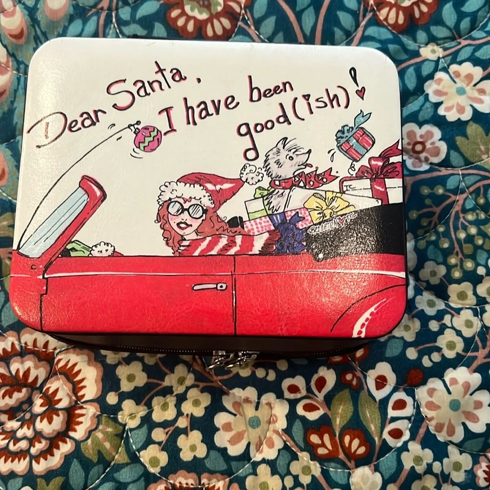 Brighton “Dear Santa” travel jewelry case